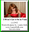 CD Cover of "I Won't Let it be in Vain", Click to Order